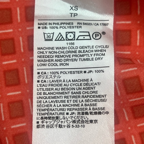 Banana Republic twist neck satin geometric print halter tie midi dress size XS - Picture 8 of 8